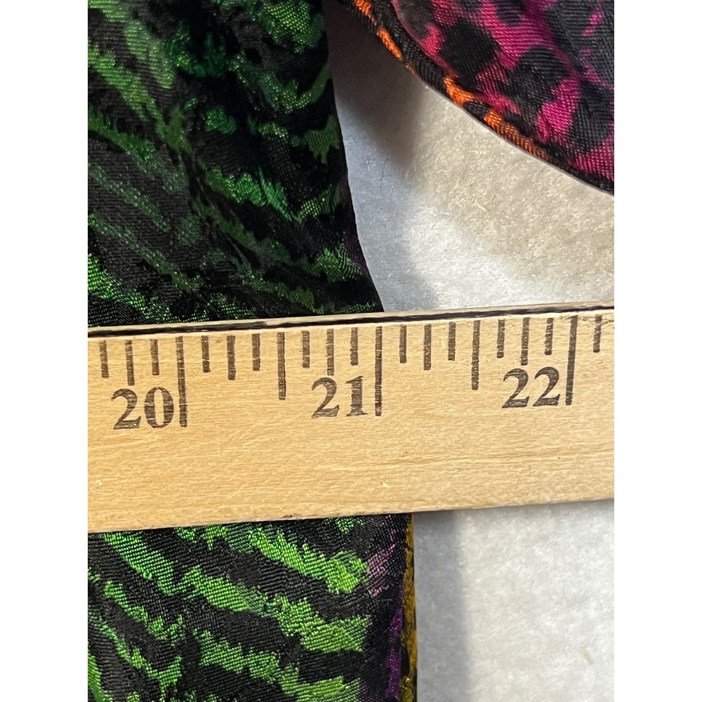 Vintage Anne Crimmins UMI Collections 100% Silk Cardigan Bergdorf Goodman Multi - Picture 3 of 13